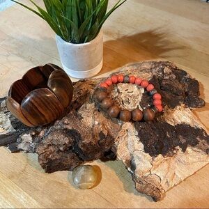 Boho Wooden Bracelets Vintage